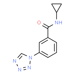 N-cyclopropyl-3-(tetrazol-1-yl)benzamide Structure