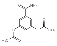 3,5-二乙酰氧基苯甲酰胺结构式