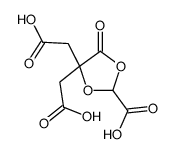 4,4-bis(carboxymethyl)-5-oxo-1,3-dioxolane-2-carboxylic acid结构式
