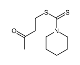 3-oxobutyl piperidine-1-carbodithioate结构式