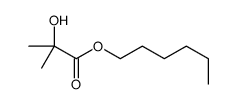 hexyl 2-hydroxy-2-methylpropanoate结构式