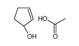 (S)-2-(1-Cyclopentenyl) acetate结构式