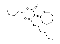 dipentyl 2-(1,3-dithiepan-2-ylidene)propanedioate Structure