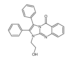 1-(2-hydroxyethyl)-2,3-diphenylimidazo[2,1-b]quinazolin-5-one Structure