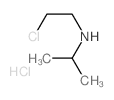 N-(2-氯乙基)丙烷-2-胺盐酸盐结构式