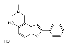 (5-hydroxy-2-phenyl-1-benzofuran-4-yl)methyl-dimethylazanium,chloride结构式