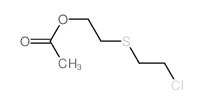Ethanol,2-[(2-chloroethyl)thio]-, 1-acetate Structure