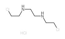 1,2-Ethanediamine, N,N-bis(2-chloroethyl)-, dihydrochloride Structure