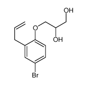 3-(2-Allyl-4-bromophenoxy)-1,2-propanediol structure