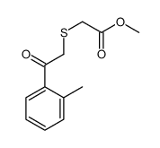 methyl 2-[2-(2-methylphenyl)-2-oxoethyl]sulfanylacetate结构式