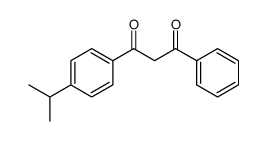 1-phenyl-3-(4-propan-2-ylphenyl)propane-1,3-dione结构式