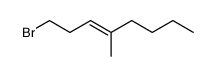 1-bromo-4-methyl-3-octene Structure