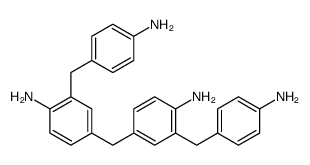 4,4'-methylenebis[2-[(4-aminophenyl)methyl]aniline] structure