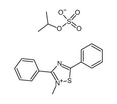 2-methyl-3,5-diphenyl-[1,2,4]thiadiazolium, isopropyl sulfate结构式