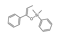dimethylphenyl[[(1Z)-1-phenyl-1-propenyl]oxy]silane结构式