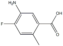 5-Amino-4-fluoro-2-methylbenzoic acid Structure