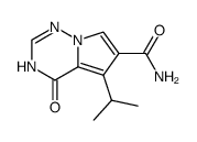 5-isopropyl-4-oxo-3,4-dihydropyrrolo[2,1-f][1,2,4]triazine-6-carboxamide结构式