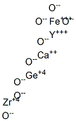 Calcium germanium iron yttrium zirconium oxide structure