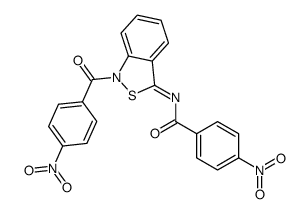 4-nitro-N-[1-(4-nitrobenzoyl)-2,1-benzothiazol-3-ylidene]benzamide Structure