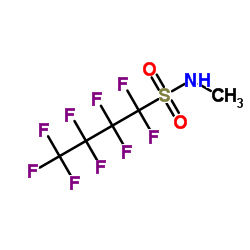 N-甲基-1,1,2,2,3,3,4,4,4-九氟代-1-丁烷磺酰胺结构式