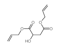 Butanedioic acid,2-hydroxy-, 1,4-di-2-propen-1-yl ester结构式