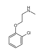 Ethylamine, 2-(o-chlorophenoxy)-N-methyl-,结构式