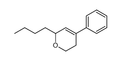 2-Butyl-4-phenyl-5,6-dihydro-2H-pyrane Structure