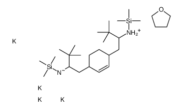 [1-[4-[3,3-dimethyl-2-(trimethylsilylazaniumyl)butyl]cyclohex-2-en-1-yl]-3,3-dimethylbutan-2-yl]-trimethylsilylazanide,oxolane,potassium Structure