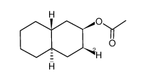 trans,trans-2-decalyl 3β-d acetate Structure