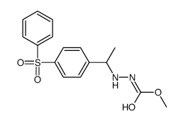 3-[α-Methyl-p-(phenylsulfonyl)benzyl]carbazic acid methyl ester结构式