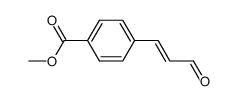 4-((E)-3-oxoprop-1-enyl)-benzoic acid methyl ester结构式