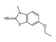 6-乙氧基-3-甲基-3H-苯并噻唑-2-亚烷基胺结构式