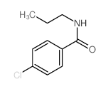 4-chloro-N-propyl-benzamide结构式