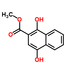 1,4-二羟基-2-萘甲酸甲酯结构式