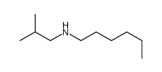 N-(2-methylpropyl)hexan-1-amine结构式