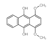 9,10-Anthracenediol,1,4-dimethoxy- Structure