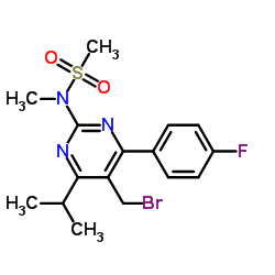 N-[5-bromomethyl-4-(4-fluorophenyl)-6-(1-methylethyl)-2-pyrimidinyl]-N-methyl-methanesulfonamide picture