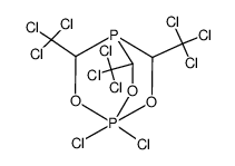 1,1-dichloro-3,5,8-tris(trichloromethyl)-2,6,7-trioxa-1λ5,4-diphosphabicyclo<2.2.2>octane Structure