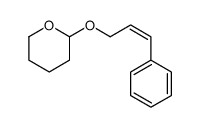 2-(3-phenylprop-2-enoxy)oxane结构式