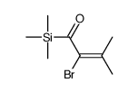 2-bromo-3-methyl-1-trimethylsilylbut-2-en-1-one结构式