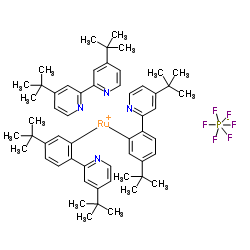 [4,4''-二叔丁基-2,2''-联吡啶] [双[5-(叔丁基)-2-[4-(叔丁基)-2-吡啶基-kN]苯基-kC]六氟磷酸铱(III)图片