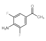 4-氨基-3,5-二氟苯乙酮结构式