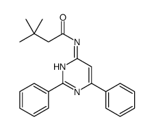 N-(2,6-diphenylpyrimidin-4-yl)-3,3-dimethylbutanamide Structure