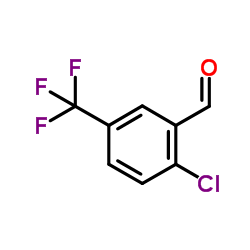2-氯-5-(三氟甲基)苯甲醛结构式