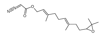 (2E,6E)-10,11-epoxyfarnesyl diazoacetate结构式