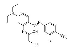 N-[2-[(3-chloro-4-cyanophenyl)azo]-5-(diethylamino)phenyl]-2-hydroxyacetamide结构式