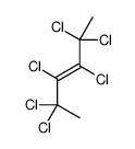 (E)-2,2,3,4,5,5-hexachlorohex-3-ene结构式
