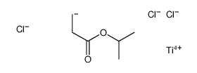 propan-2-yl propanoate,trichlorotitanium(1+)结构式