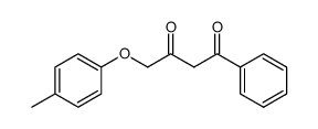 1-phenyl-4-(p-tolyloxy)butane-1,3-dione Structure