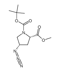 (2S,4S)-1-叔丁基二甲基4-氨基吡咯烷-1,2二羧酸结构式